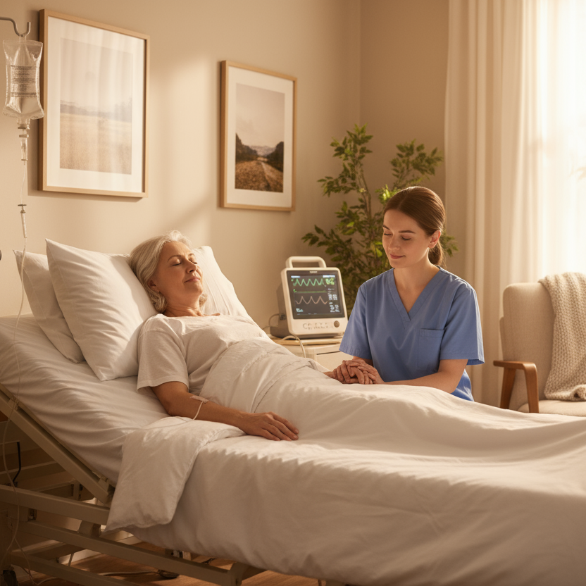 chronic paatient in bed