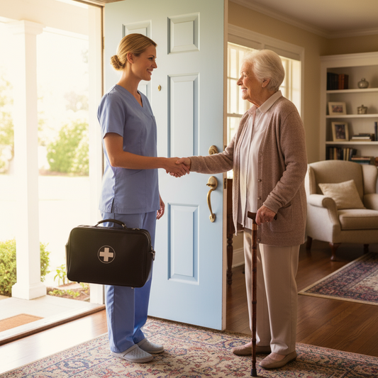 home visit by caregiver