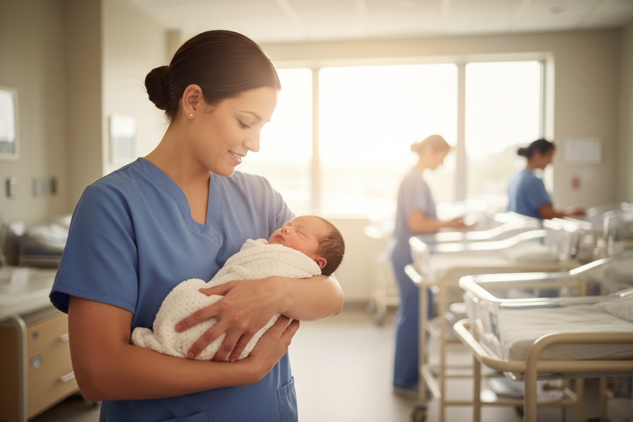 NEWBORN AND NURSE