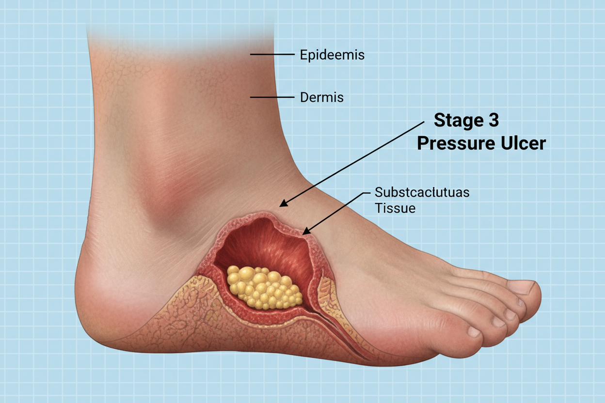 STAGE 3 PRESSURE ULCER