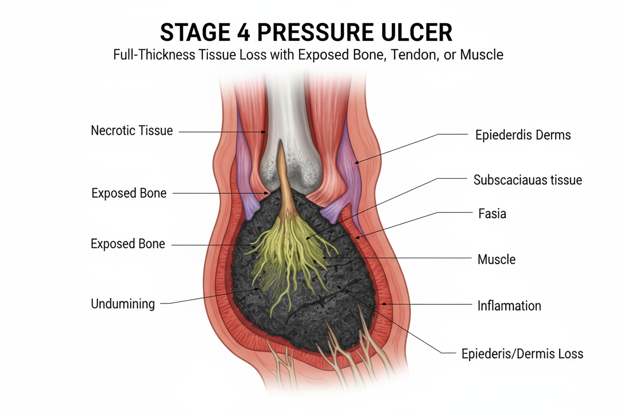 STAGE 4 PRESSURE ULCER